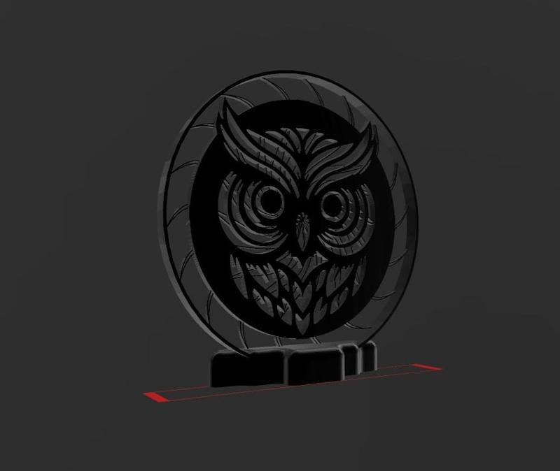 Owl Q12 - Quick Print Gift - 2D - NO SUPPORT