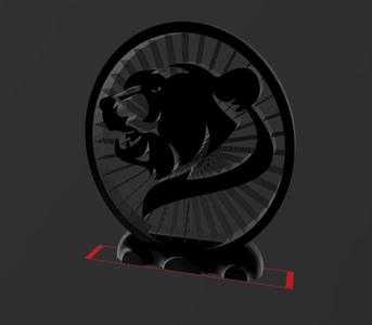 Bear - Suspended - 2D - Thread Art STL