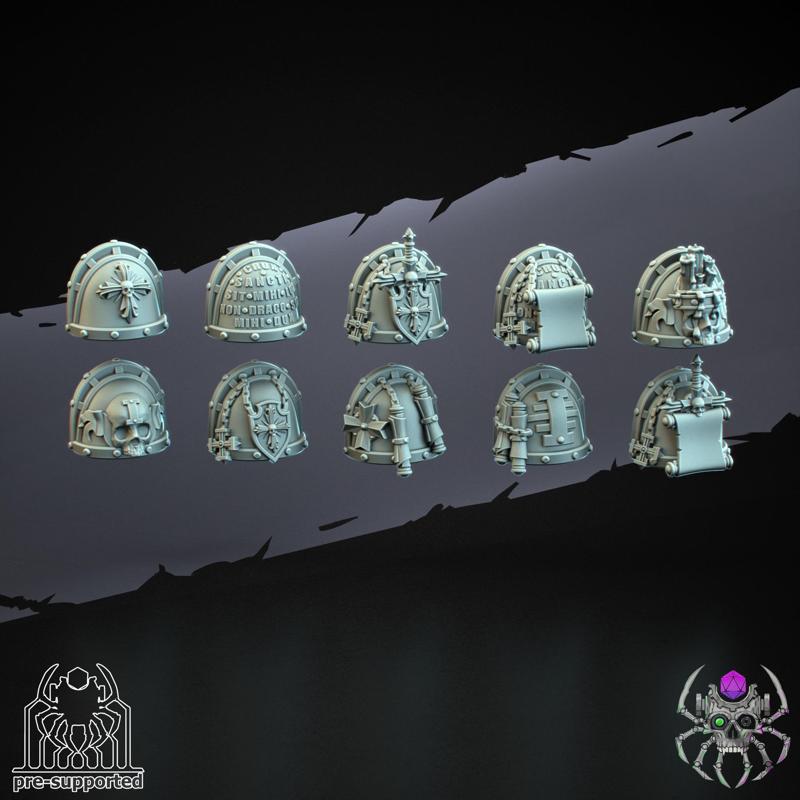 Demon Hunters Heavy Armor Squad Shoulders and Decors (Bits)