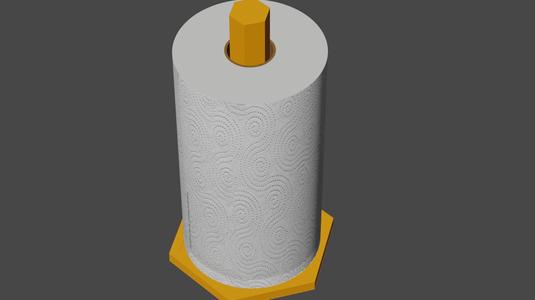 Hexagon Paper Towel Holder