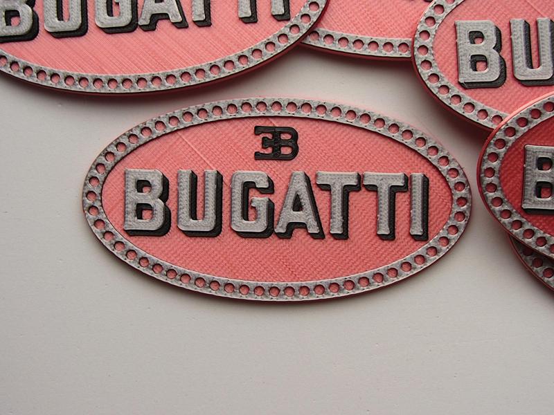 Bugatti Logo (OpenSCAD)