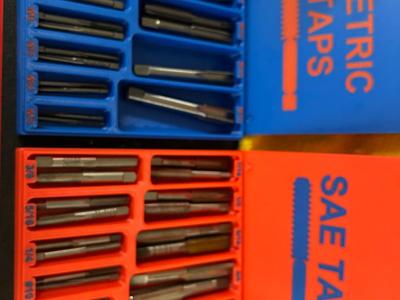Threading Tap Organizer Metric and SAE Stackable 