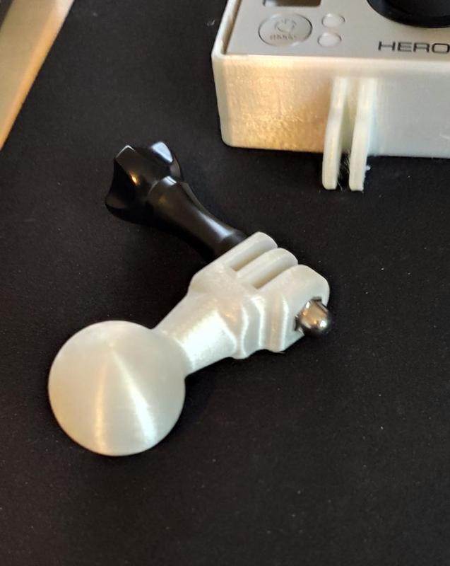 GoPro RAM Mount with Nut Location