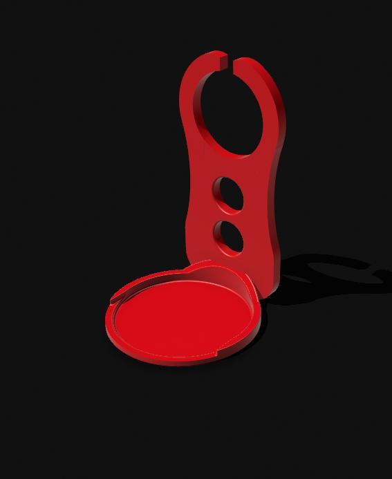 Laundry detergent cup holder