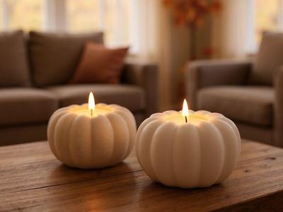 Autumn Pumpkin (LED) Tealight Holders