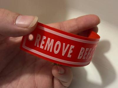 Portachiavi flessibile Remove before flight NO TPU