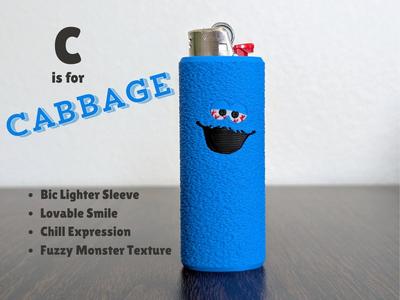 Bloodshot Cookie Monster Bic Lighter Sleeve