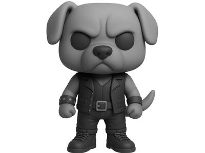 SteelPaws Baby Bulldog Collector Figure Biker Style
