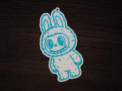 Keychain with cartoon of popular monster figure