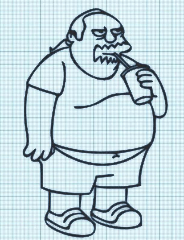 COMIC BOOK GUY - MILKSHAKE - SIMPSONS - WALL ART