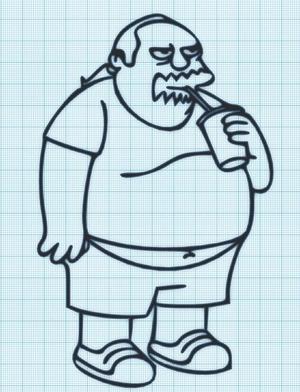 COMIC BOOK GUY - MILKSHAKE - SIMPSONS - WALL ART