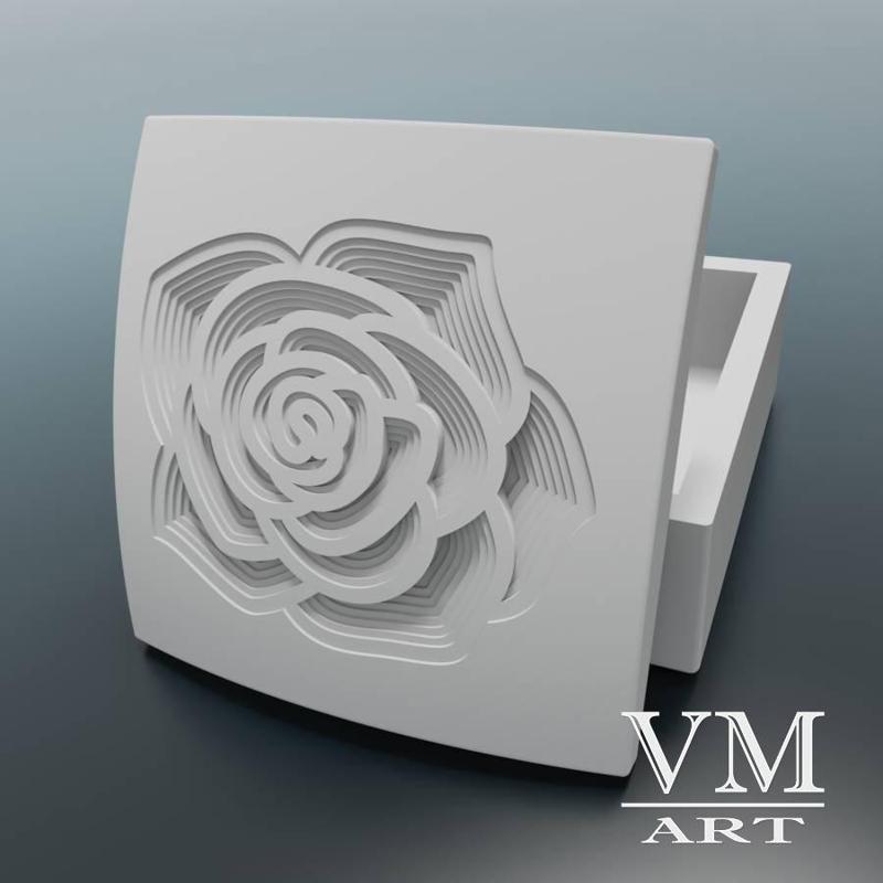 Jewelry Box Flower Rose Mandala