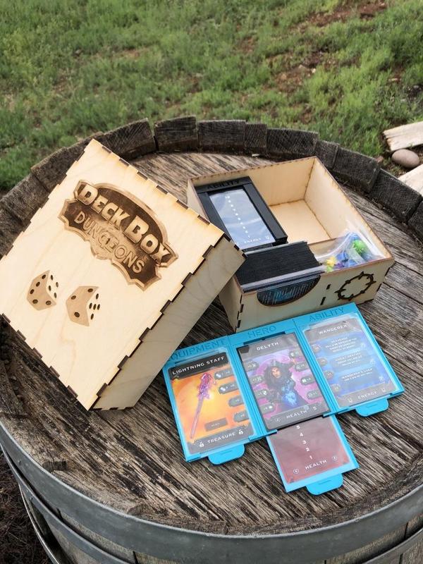 Laser Cut Deck Box Dungeons Game Box