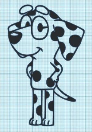 CHLOE -  BLUEY - WALL ART - 2 VERSIONS