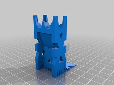 Khorne Logo 12mm die holder