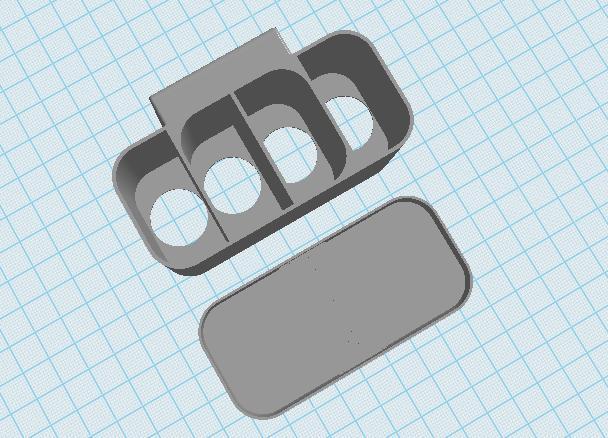 4 x Battery container for CANON 7D Mark II to the belt