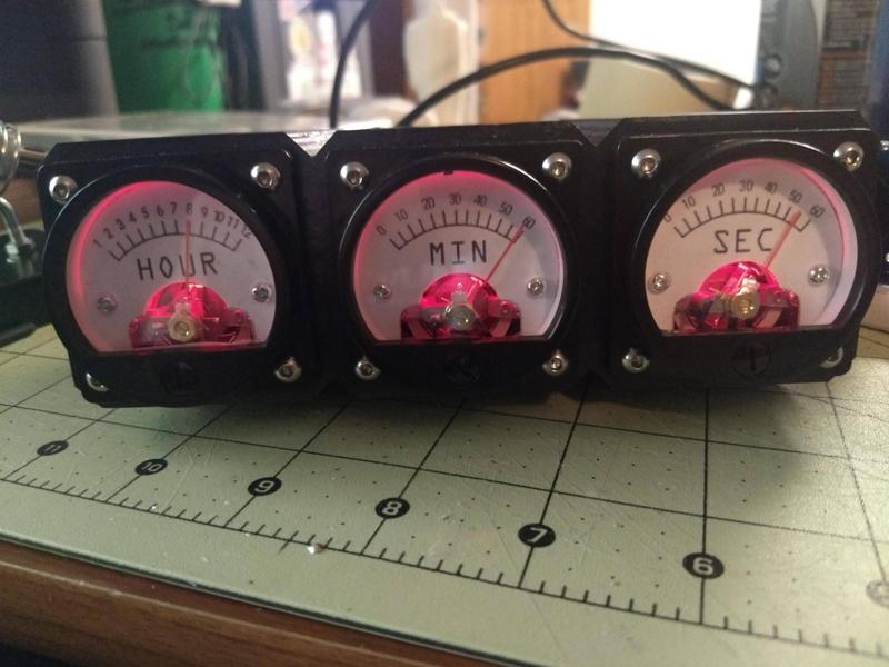 Analog Voltmeter Clock Case