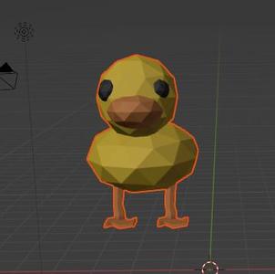 low poly ducky