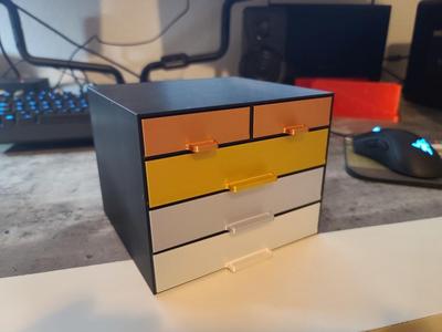 Simple 4 tier drawer for parts, tools, hardware