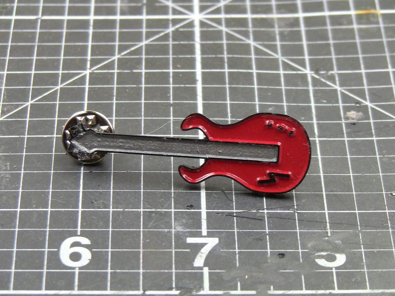 Guitar enamel pin