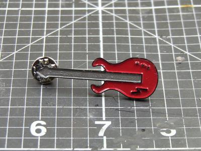 Guitar enamel pin