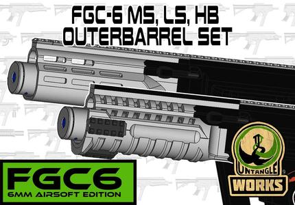 FGC-6 MKI/MKII: honeybadger, MS Medium shroud, LS long shroud, Outer barrels set