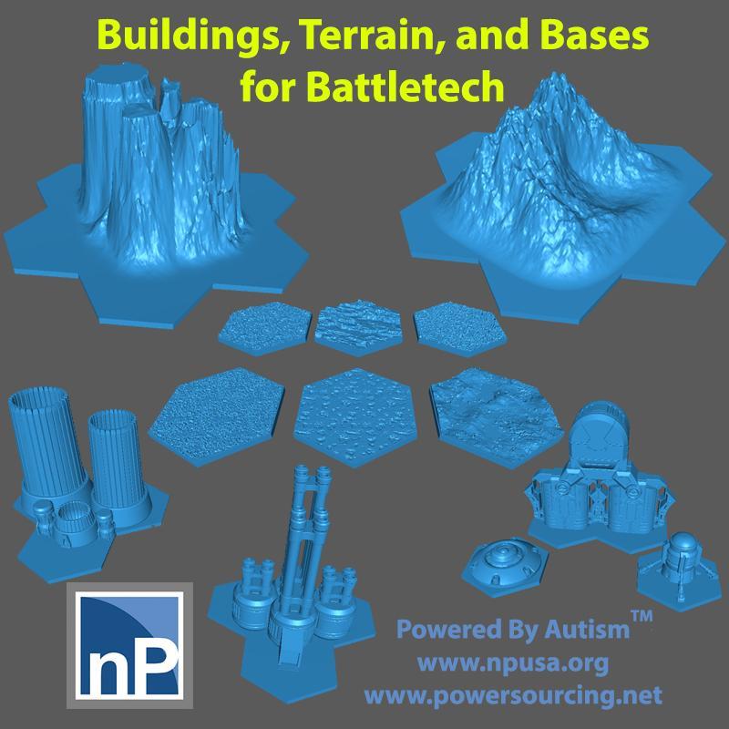 6mm/8mm Buildings, Bases, and Terrain for sci-fi games