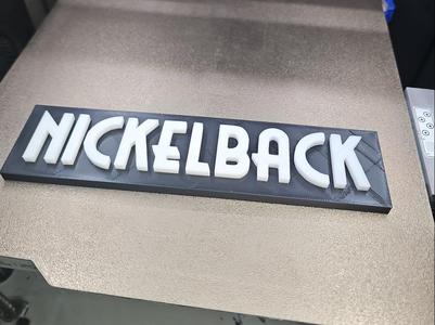 Nickelback Rock Band Logo Wall Sign Plaque