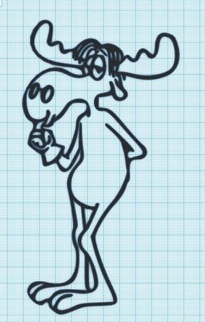 BULLWINKLE 2  - ROCKY & BULLWINKLE - WALL ART