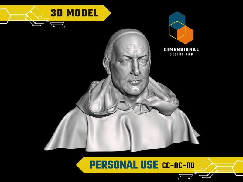 Thomas Aquinas - High-Quality STL File for 3D Printing (PERSONAL USE)