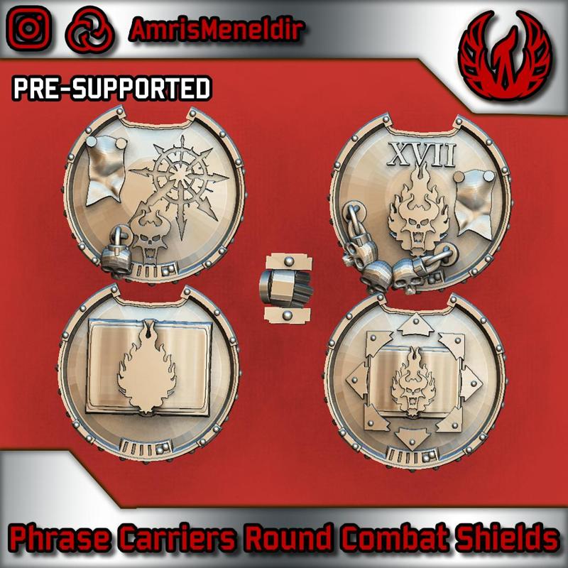 Phrase Carriers Round Combat Shields