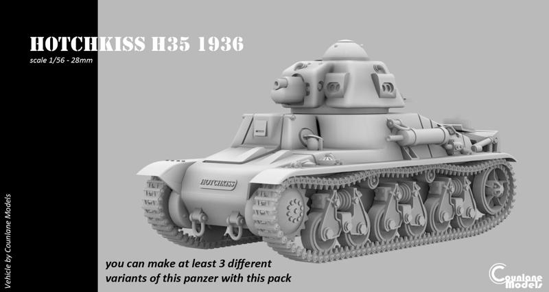 Hotchkiss H35, 3 possible variants