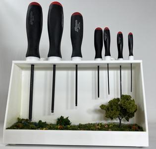 Tool organizer for Bondhus 10687 ball hex driver
