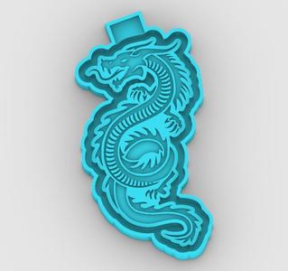 Dragon - freshie mold - STL for silicone mold