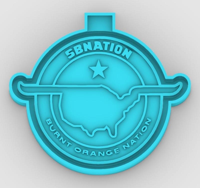 SbNation - Burnt Orange Nation - freshie mold - STL for silicone mold