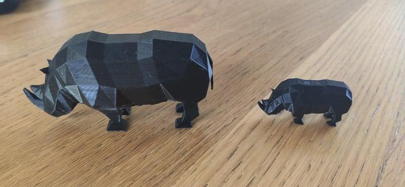 Low poly rhinoceros