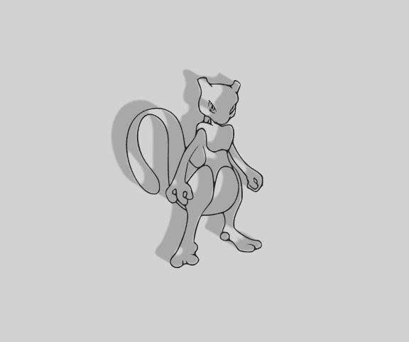 Mewtwo Decoration - 2D Art