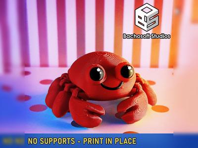 Keychain - Articulated Crab Multicolor