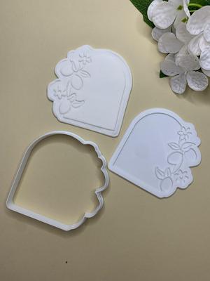 Lemon plaque cookie cutter and stamp
