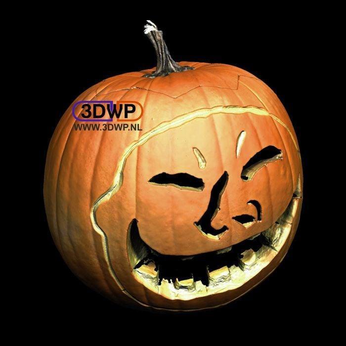 Halloween Pumpkin With Face (3D Scan)