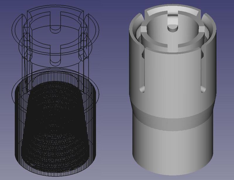 Vileda mop adapter - threaded to proprietary