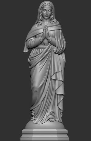 Virgin Mary praying Relief