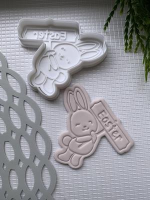 Easter Bunny Cookie Cutter + Embosser