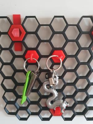 Key Holder for Honeycomb Storage Wall