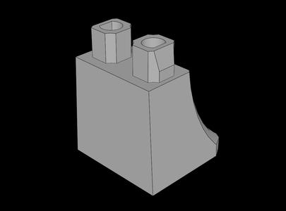 Lego Compatible (36036.dat) Minifig Hips and Skirt