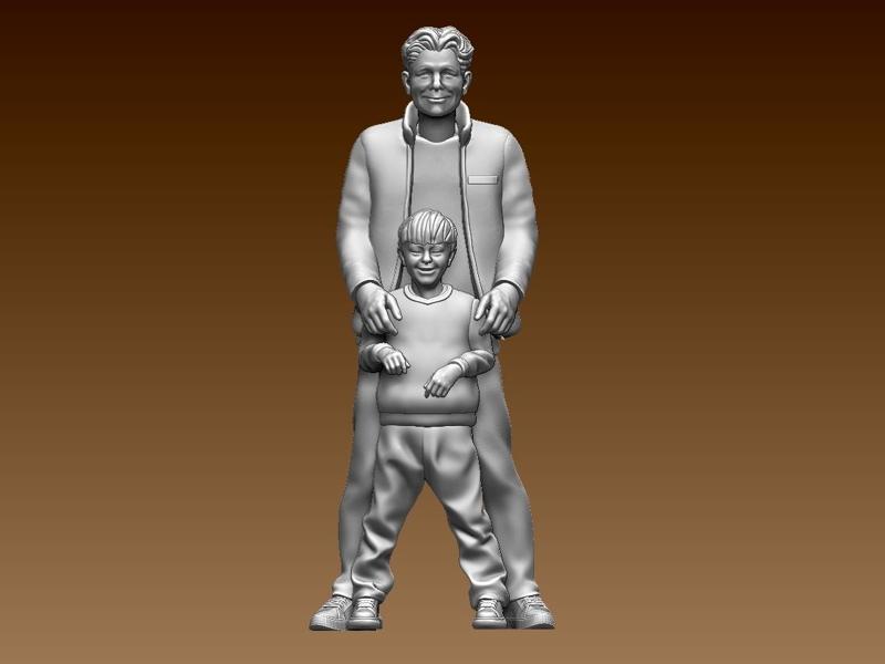 dad and son