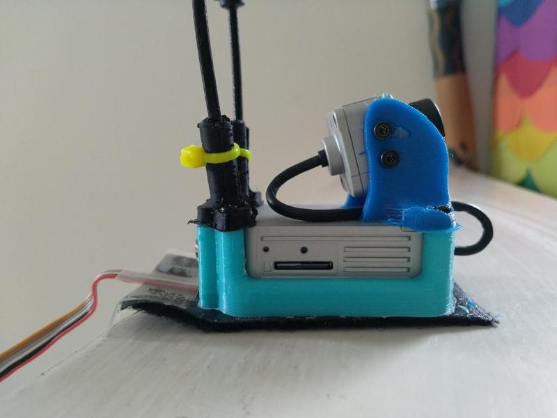 DJI FPV Pod for Airplane with Camera angle. 