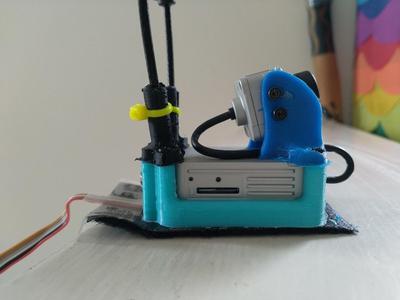 DJI FPV Pod for Airplane with Camera angle. 