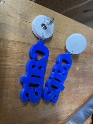 University of Kentucky Wildcats earrings