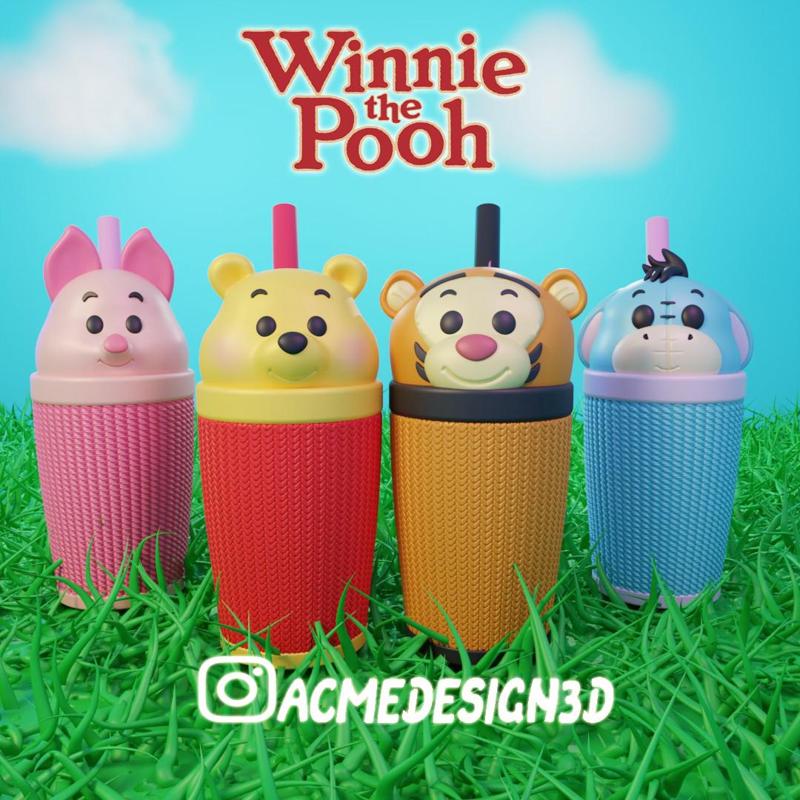 pack of winnie pooh glasses
